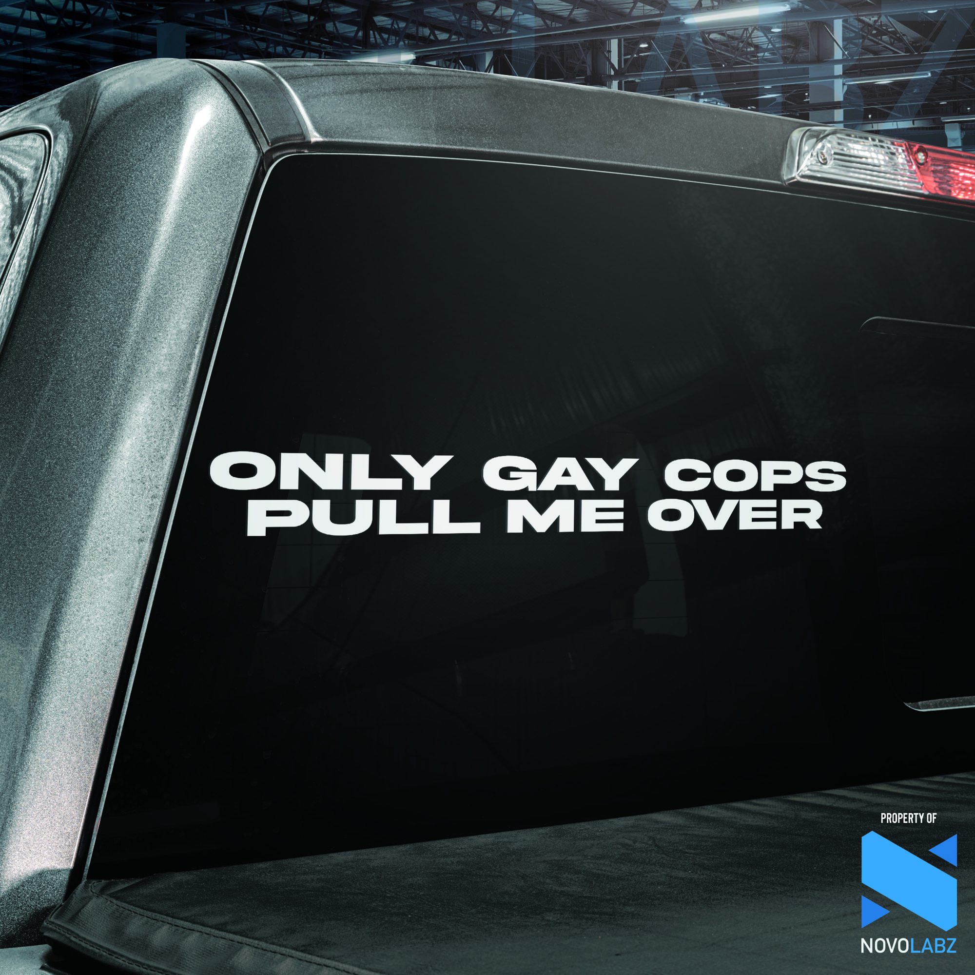 Only Gay Cops Pull Me Over Vinyl Decal
