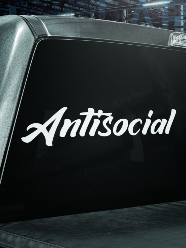 Antisocial Vinyl Decal