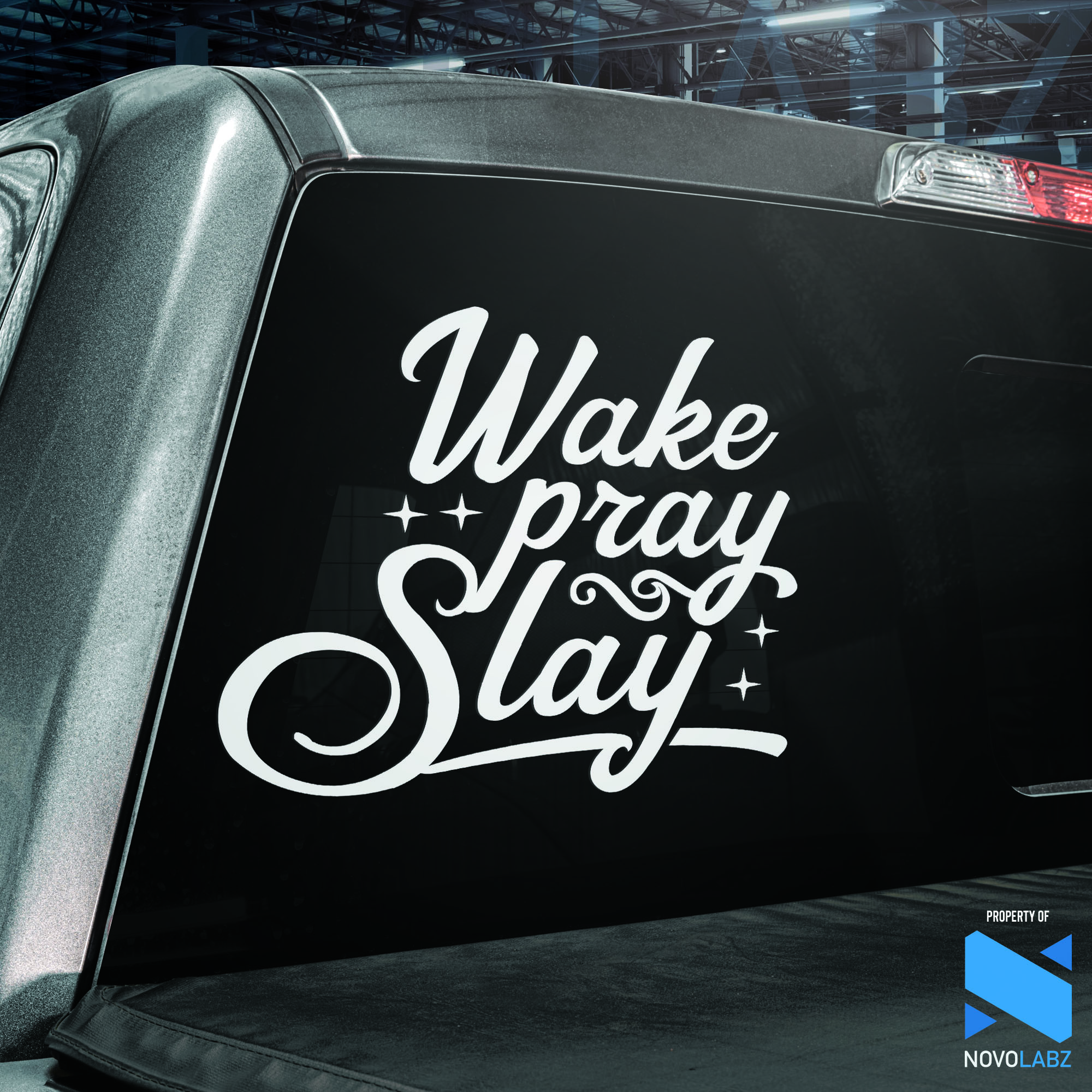Wake Pray Slay Vinyl Decal